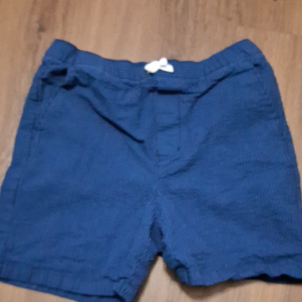 Janie and Jack Striped Navy Shorts
